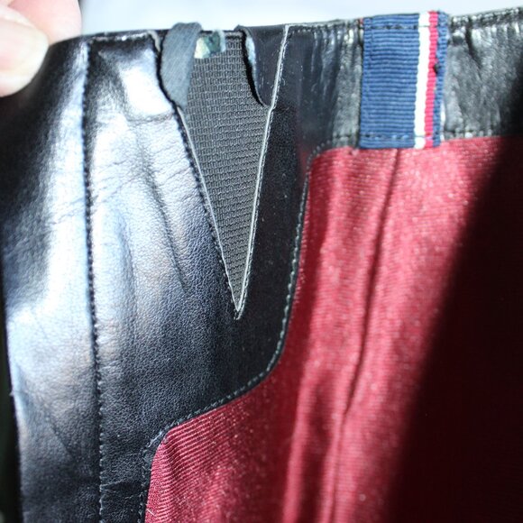 Tommy Hilfiger Women's Black Leather Riding Boots Lace-Up Detail ~6 ~ - Picture 14 of 16